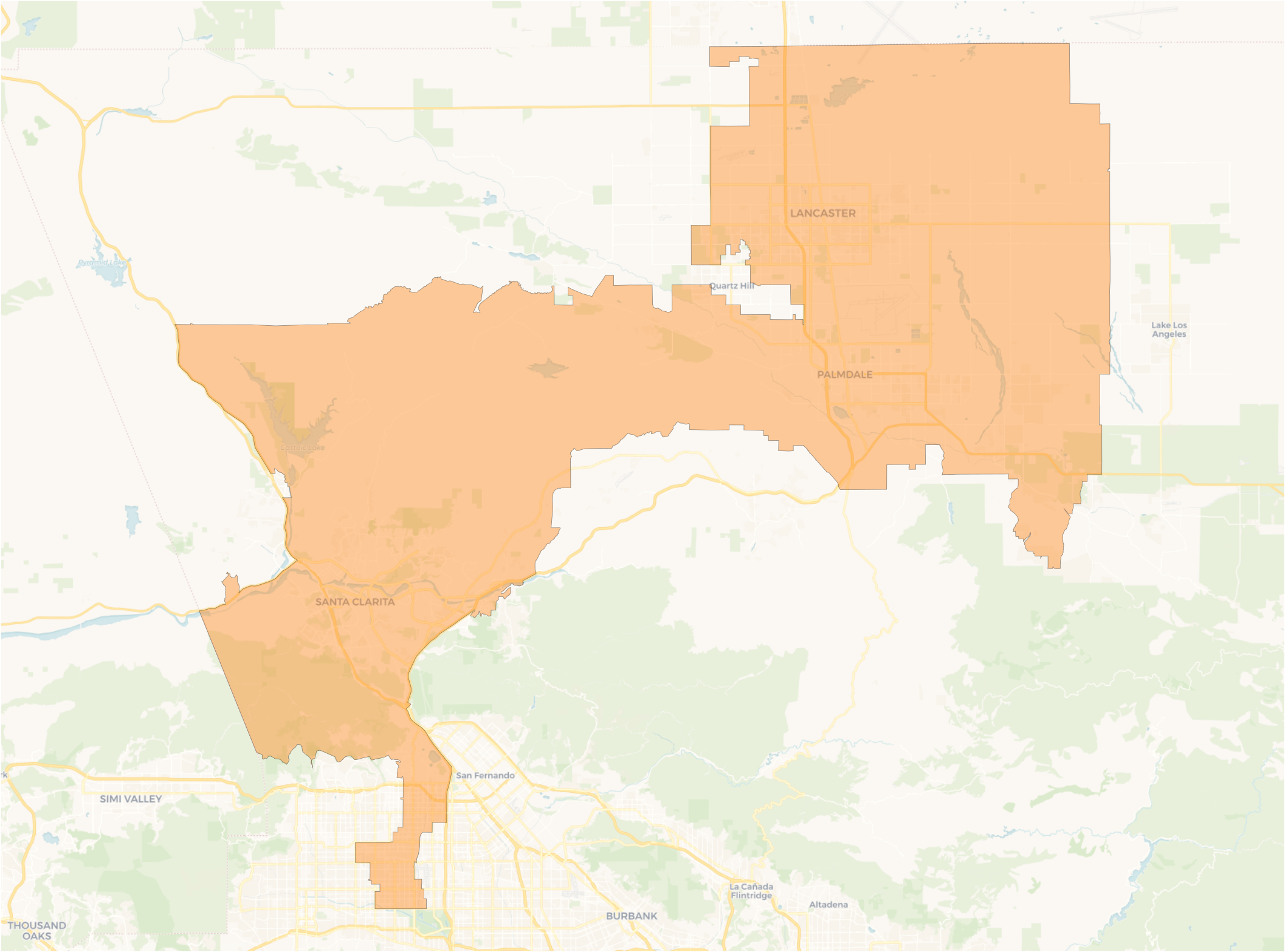 Map of congressional district CA-27
